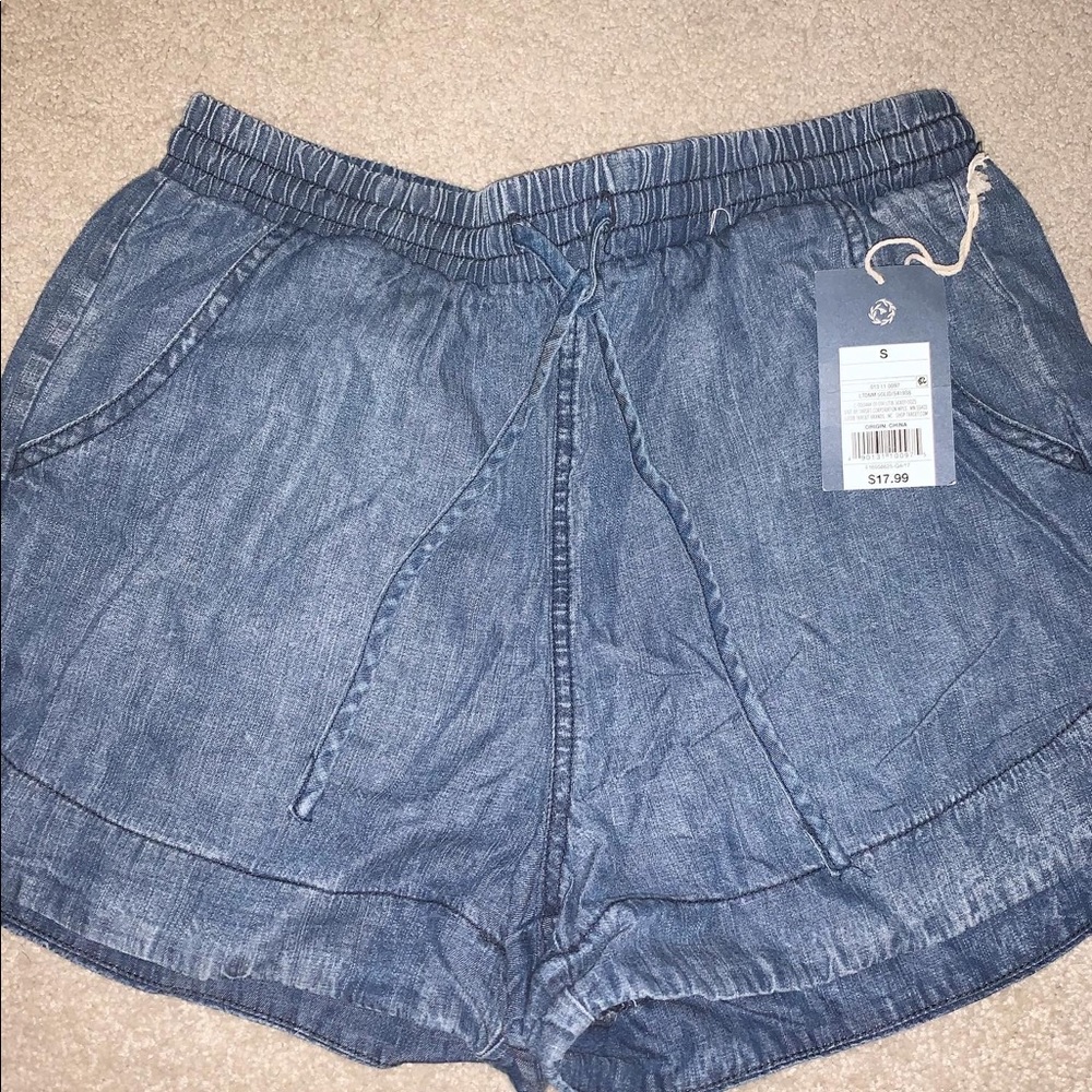 Chambray Shorts